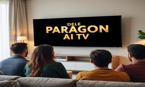 a banner for dele paragon ai tv